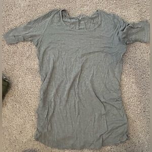 Maternity gray short sleeve shirt